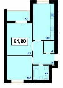 2-комнатная 64.8 м² в ЖК Пасечнянский Двор от 9 500 грн/м², Ивано-Франковск