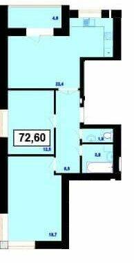 2-комнатная 72.6 м² в ЖК Пасечнянский Двор от 12 500 грн/м², Ивано-Франковск