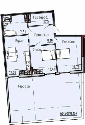 2-кімнатна 86.63 м² в ЖК Пространство на Маячном від 36 050 грн/м², Одеса