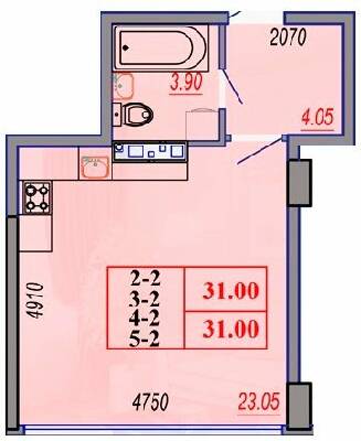 1-кімнатна 31 м² в ЖК Segment від 29 650 грн/м², Одеса