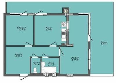 2-комнатная 72.85 м² в ЖК Комфорт Плюс от 17 800 грн/м², г. Дубляны