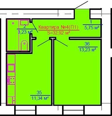 1-кімнатна 32.92 м² в ЖК Австрійська Садиба від забудовника, м. Рава-Руська