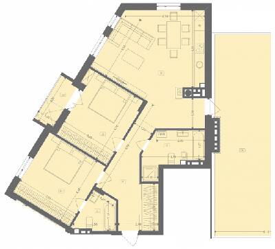 2-кімнатна 101.73 м² в ЖК Етно Дім від 13 900 грн/м², с. Горішній