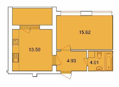 1-комнатная 39.69 м² в ЖК Рідний Дім от 18 850 грн/м², г. Винники