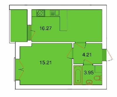 1-кімнатна 40.78 м² в ЖК Рідний Дім від 18 850 грн/м², м. Винники