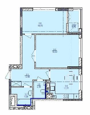2-комнатная 69.31 м² в ЖК Garant City от 22 250 грн/м², г. Трускавец