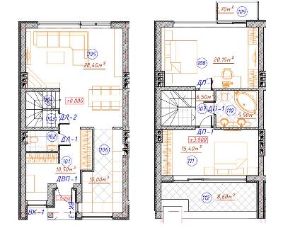 Таунхаус 110 м² в Таунхаусы topDom town от застройщика, с. Горенка