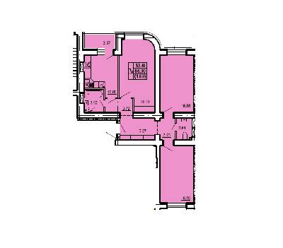 3-комнатная 86.24 м² в ЖК Чайка от 18 000 грн/м², с. Чайки