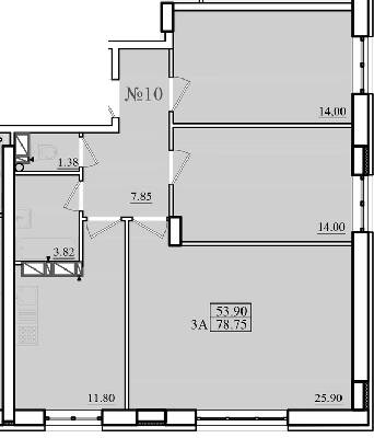 3-комнатная 78.75 м² в ЖК Морской от 19 800 грн/м², г. Черноморск
