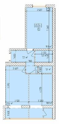 2-комнатная 73.1 м² в ЖК Дубовый Гай от 16 300 грн/м², Запорожье