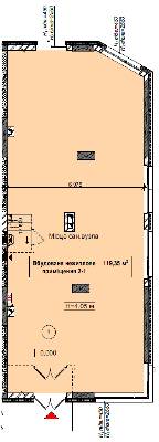 Помещение свободного назначения 119.35 м² в ЖК CITY HUB от застройщика, Киев