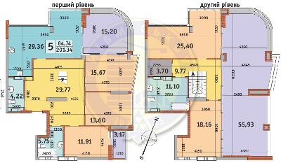 2-кімнатна 201.34 м² в ЖК Урлівський-2 від 25 732 грн/м², Київ
