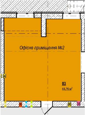 Офис 44.76 м² в ЖК Вышгород Сити Парк от застройщика, г. Вышгород
