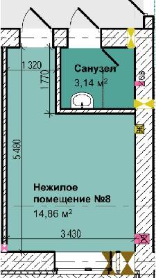 Помещение свободного назначения 14.86 м² в ЖК Вышгород Сити Парк от 15 500 грн/м², г. Вышгород