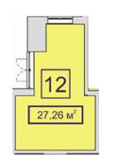 Приміщення вільного призначення 27.26 м² в ЖК Центральний-2 від 37 180 грн/м², м. Ірпінь