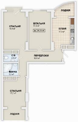 3-кімнатна 89.3 м² в ЖК LYSTOPAD від 15 800 грн/м², Івано-Франківськ