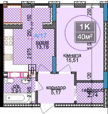 1-комнатная 40 м² в ЖК River Park 3 от застройщика, Ивано-Франковск