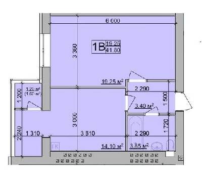 1-комнатная 41.8 м² в ЖК Зоря от 17 300 грн/м², Винница