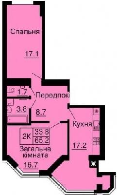 2-кімнатна 65.2 м² в ЖК Sofia Nova від 35 000 грн/м², с. Новосілки