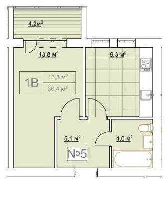 1-комнатная 36.4 м² в ЖК Гранд Виллас от 11 700 грн/м², пгт Ворзель