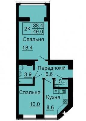 2-кімнатна 49 м² в ЖК Софія Сіті від 33 000 грн/м², с. Софіївська Борщагівка
