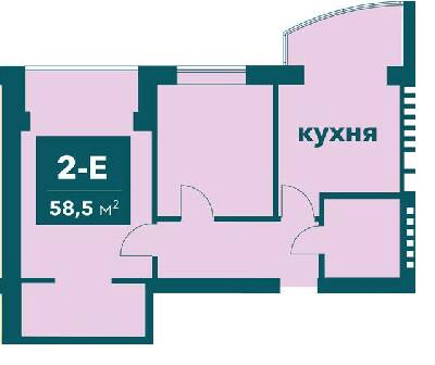 2-комнатная 58.5 м² в ЖК Ибис от 14 500 грн/м², г. Ирпень