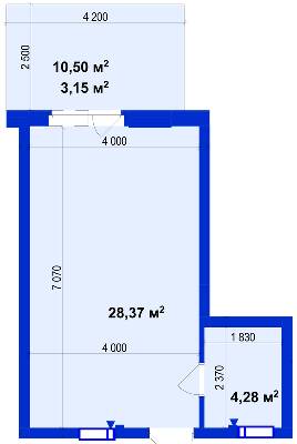 1-кімнатна 35.8 м² в ЖК Utlandia-2 від 30 800 грн/м², м. Ірпінь