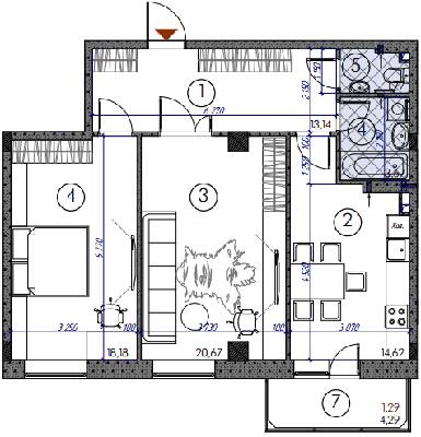 2-кімнатна 73.34 м² в ЖМ Саванна Сіті від 14 000 грн/м², м. Бровари