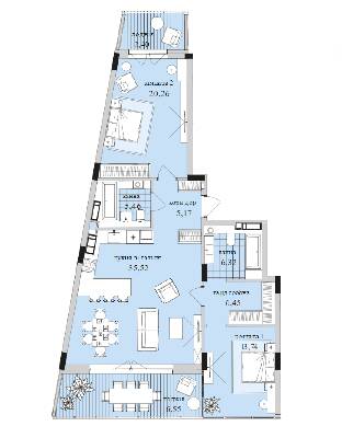2-кімнатна 69.08 м² в ЖК Park Lake City від 34 086 грн/м², с. Підгірці