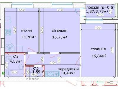 2-комнатная 63.6 м² в ЖК Кришталевi джерела от 35 000 грн/м², Киев