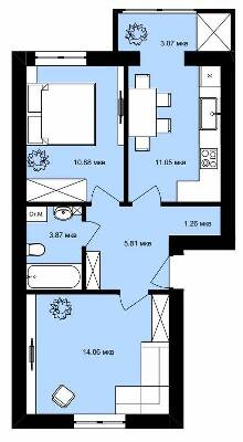 2-комнатная 50 м² в ЖК Вилла Италия от 18 850 грн/м², г. Винники