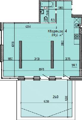 3-комнатная 89.6 м² в ЖК River Hall от 25 100 грн/м², Запорожье