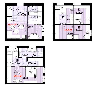 Квадрекс 109 м² в Таунхауси New Smart 6 від 23 670 грн/м², Київ