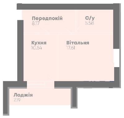 1-кімнатна 48.41 м² в ЖК Central House від 16 700 грн/м², Миколаїв