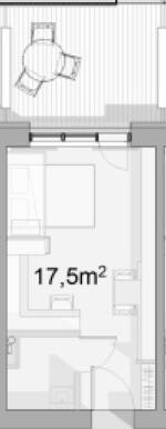1-комнатная 17.5 м² в ЖК Forest Apart от 14 500 грн/м², Сумы