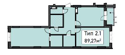 2-кімнатна 89.27 м² в ЖК CRYSTAL RESIDENCE від 49 300 грн/м², Київ