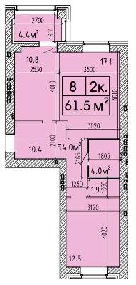 2-комнатная 61.5 м² в ЖК Suncity от 17 000 грн/м², Днепр