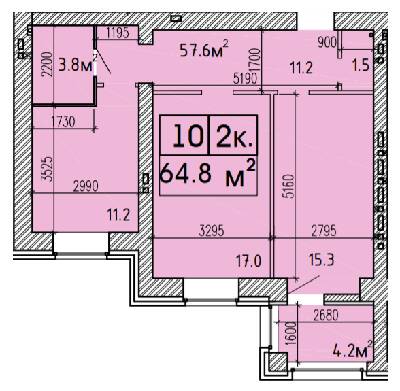 2-кімнатна 64.8 м² в ЖК Suncity від 17 000 грн/м², Дніпро