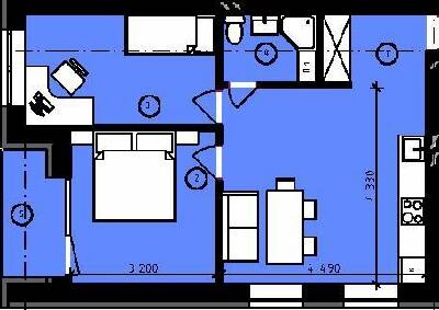 2-комнатная 48.5 м² в ЖК Rothenburg House от 27 600 грн/м², с. Петропавловская Борщаговка