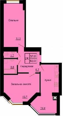 2-кімнатна 63.9 м² в ЖК Софія Клубний від 24 000 грн/м², с. Софіївська Борщагівка