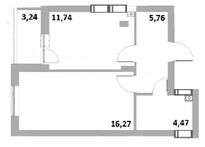 1-комнатная 47 м² в ЖК Green Side от 22 800 грн/м², г. Ирпень
