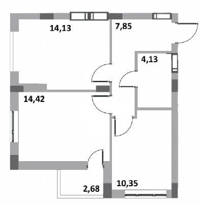 2-кімнатна 53.56 м² в ЖК Green Side від 21 000 грн/м², м. Ірпінь