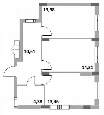 2-кімнатна 53.57 м² в ЖК Green Side від 21 000 грн/м², м. Ірпінь