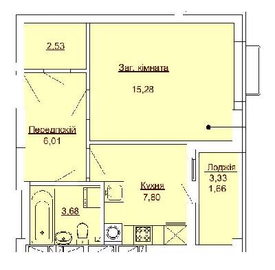 1-кімнатна 36.96 м² в ЖК Royal Park від 27 550 грн/м², м. Ірпінь