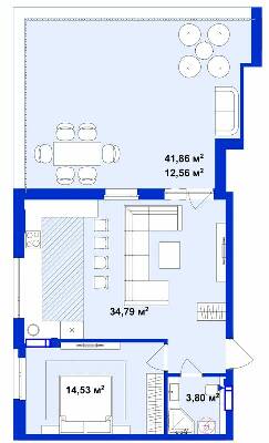 1-кімнатна 65.64 м² в ЖК Utlandia-2 від 30 800 грн/м², м. Ірпінь