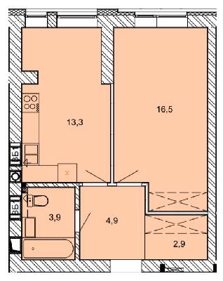 1-кімнатна 41.5 м² в ЖК Найкращий квартал від 29 450 грн/м², м. Ірпінь