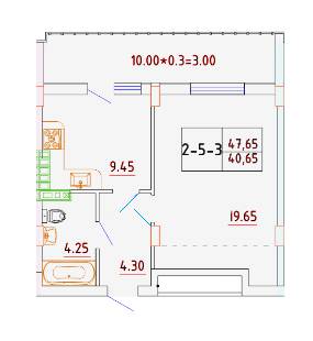 1-комнатная 40.65 м² в ЖК Smart City от 24 050 грн/м², с. Крыжановка