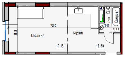 1-кімнатна 35.36 м² в ЖК Простір Eco City (Простір на Радісній від 23 850 грн/м², Одеса