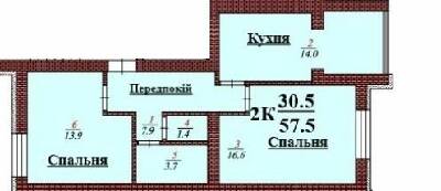 2-кімнатна 57.5 м² в ЖК Дмитрівський від 15 500 грн/м², с. Дмитрівка