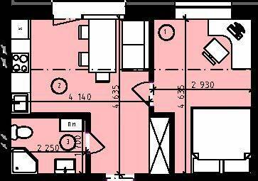 1-кімнатна 32.21 м² в ЖК Rothenburg House від 26 100 грн/м², с. Петропавлівська Борщагівка